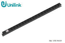 Thanh nguồn, PDU 18 cổng C19 lắp dọc tủ rack 42U UNI-50039 Unilink