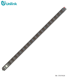 Thanh nguồn PDU 18 ổ cắm 3 chấu đa năng lắp dọc tủ 36U, MCB 2P 50A UNI-50028 Unilink