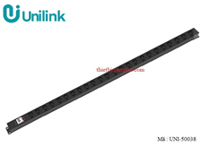 Thanh nguồn, PDU 24 cổng C19 lắp dọc tủ rack 42U UNI-50038 Unilink