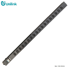 Thanh nguồn PDU lắp dọc tủ rack 36U, 18 ổ cắm C13 (01 Hàng dọc), có MCB 2P 50A UNI-50036 Unilink