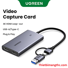 Thẻ ghi hình 2 cổng HDMI Livestream USB Type C HDMI 4K@30Hz Ugreen CM726- 25773 cao cấp