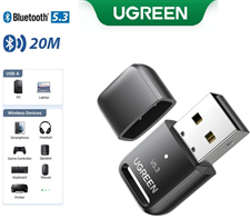 Thiết bị USB Bluetooth 5.3 Dongle cho PC Ugreen 90225 cao cấp