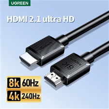 UGREEN 55406 Dây, Cáp HDMI 2.1 dài 0,75M 8K@60Hz 48Gbps hỗ trợ HDR eARC, chính hãng