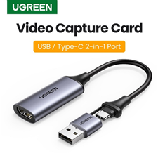 Ugreen Hộp Ghi Hình Video 4K HDMI Sang USB / Type-C HDMI Cho Live Stream Ghi Hình 40189