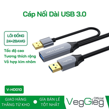 VegGieg V-U330 Cáp Nối Dài USB 3.0 - Tích Hợp Chip cao cấp